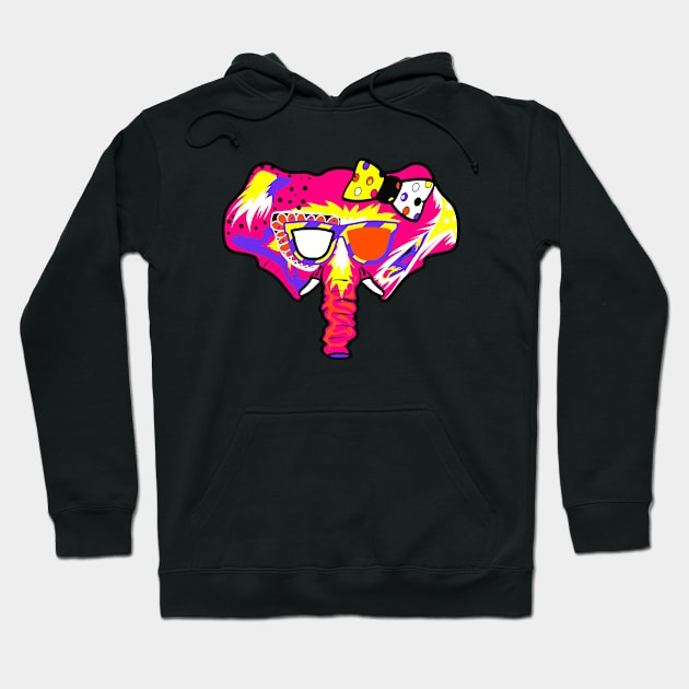 Flower Leah The Elephant Hoodie by HECREATES